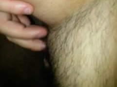Hairy pussy fingered and licked