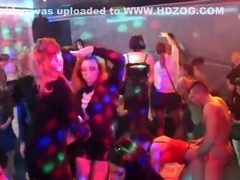 Horny cuties get totally insane and stripped at hardcore party
