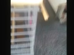 Library Stairwell Buttcrack Perfectly Timed Video