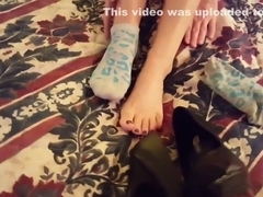 Sexy feet in socks