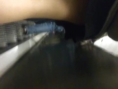 Elevator upskirt 2-Teen in black thong