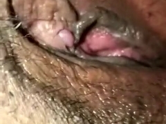 Wife playing with her pussy