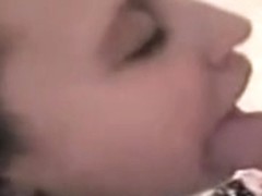 Dilettante girlfriend home irrumation with cum in throat
