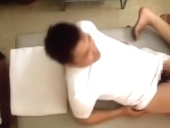 Perfect Jap babe banged hard in voyeur massage video