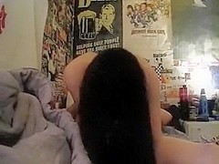Out of Control Teen Strips In Her Bedroom