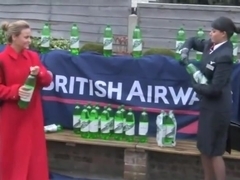 British Airways girls wetlook