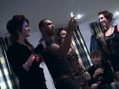 Student disco with group sex and the sea of jism