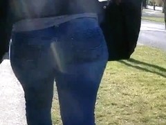 Candid big booty jeans