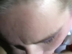 My wife gets cum on her face