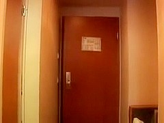 Hot tattooed chick fucked in hotel room