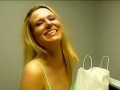 So sexy golden-haired casual sex girlfriend make a hawt laundry room sex pleasure,damn