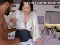 Gorgeous asian beauty drilled by huge bbc