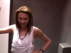 Norma in public toilet fuck scene featuring a beautiful gal