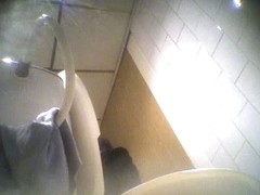 Spy cam in the toilet catches an Asian sweetie peeing