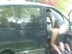 Horny couple fucking outdoor. Pubilc nudity