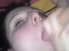 Legal Age Teenager cocksmoker acquires a facial on her back