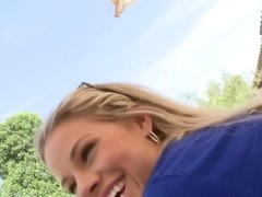 Amazing blonde teen with perfect ass and pussy