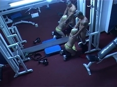 Voyeur angle of sex in the gym - Latin-Hot