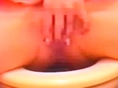 Quick masturbation on hidden camera shot in toilet