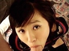 Asian in uniform BJ and hardcore sex