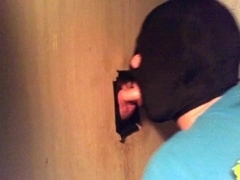 Glory Hole #42 First time to have a man suck him off