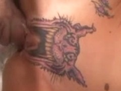 Tattooed Nerd Tabitha Loves Xmas Cock