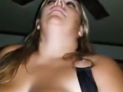 Sexy BBW riding my cock and tits bouncing