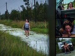 Evelyn Earns a Ride with Domination & Rough Outdoor Sex - HelplessTeens