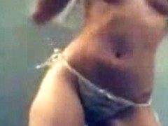Turkish girl with sexy body strip dancing on webcam