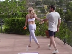 Brandi Love fucks her neighbor after her yoga session