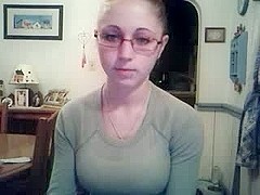 Webcam girl teasing