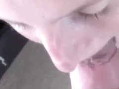 Wife sucking ramrod of her husband in slow motion and licking it valuable