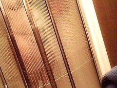 2 Hidden Cams on my wife getting into the shower