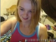 a very cute  immature exposed in webcam!