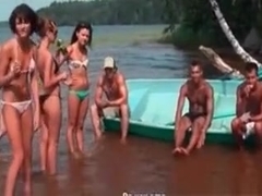 Beach party with bunch of horny and sexy