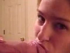 Sexy Blonde Really Blows Her Man!