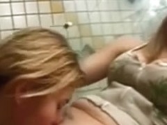 Bondman licking vagina in the latrine