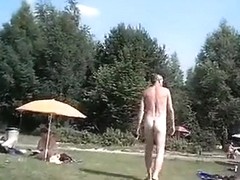 Nudist weekend at the lake with lots of naked people