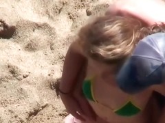 Hot amateur couple fuck video with me on a beach
