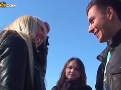 Winter Vacation Starts With A Blowjob By A College Blonde