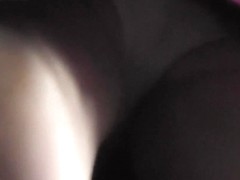 White panties and tight ass in the spycam upskirt clip