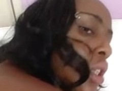 Black babe with a fat pussy fucked by a BBC