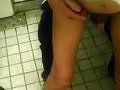 clip13 Japanese 3some bareback fucking in public latrine