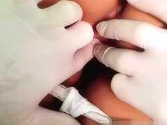 Hot Brunette Patient returns craving the doctors big cock