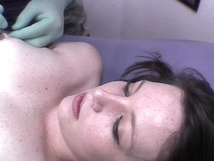 Hot College Girl On Vacation Getting Nipples Pierced