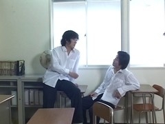 as244 - Japanese school teacher jousts two dicks jointly