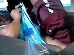 Amateur Indian couple featuring a hot teen slut in car
