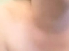 Overweight wife receives filmed engulfing her husbands penis.
