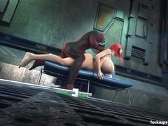 Deadpool saves a busty bitch