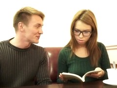 Brian & Iva Zan in Sex With Cumshot On Glasses - CasualTeenSex